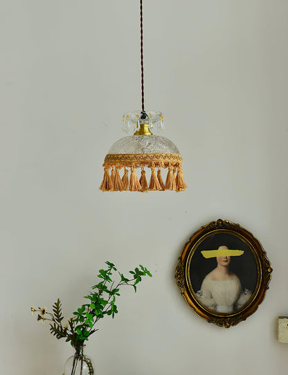 Bowl Tassel Ceiling light fitting Pendant Light