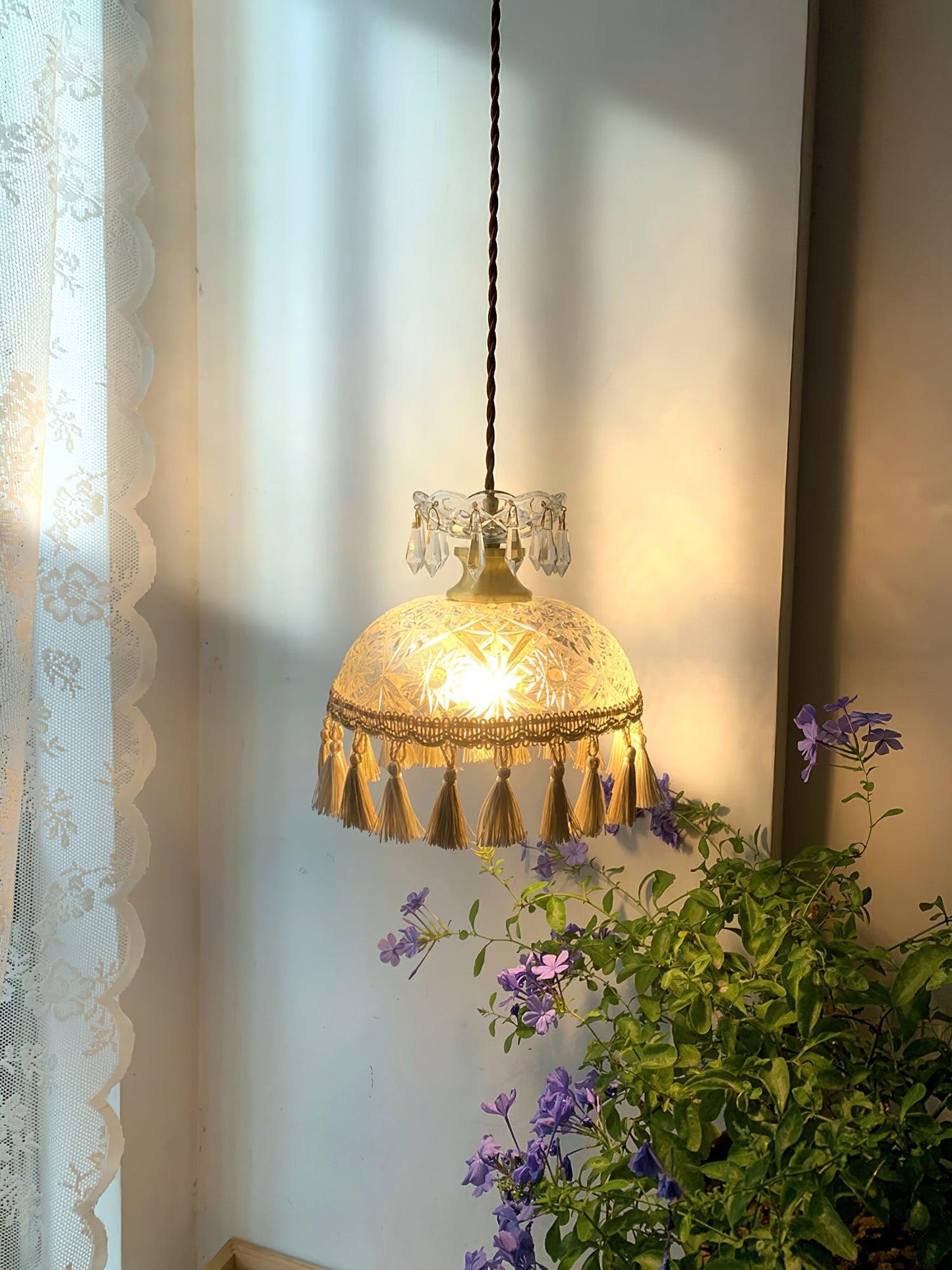 Bowl Tassel Ceiling light fitting Pendant Light