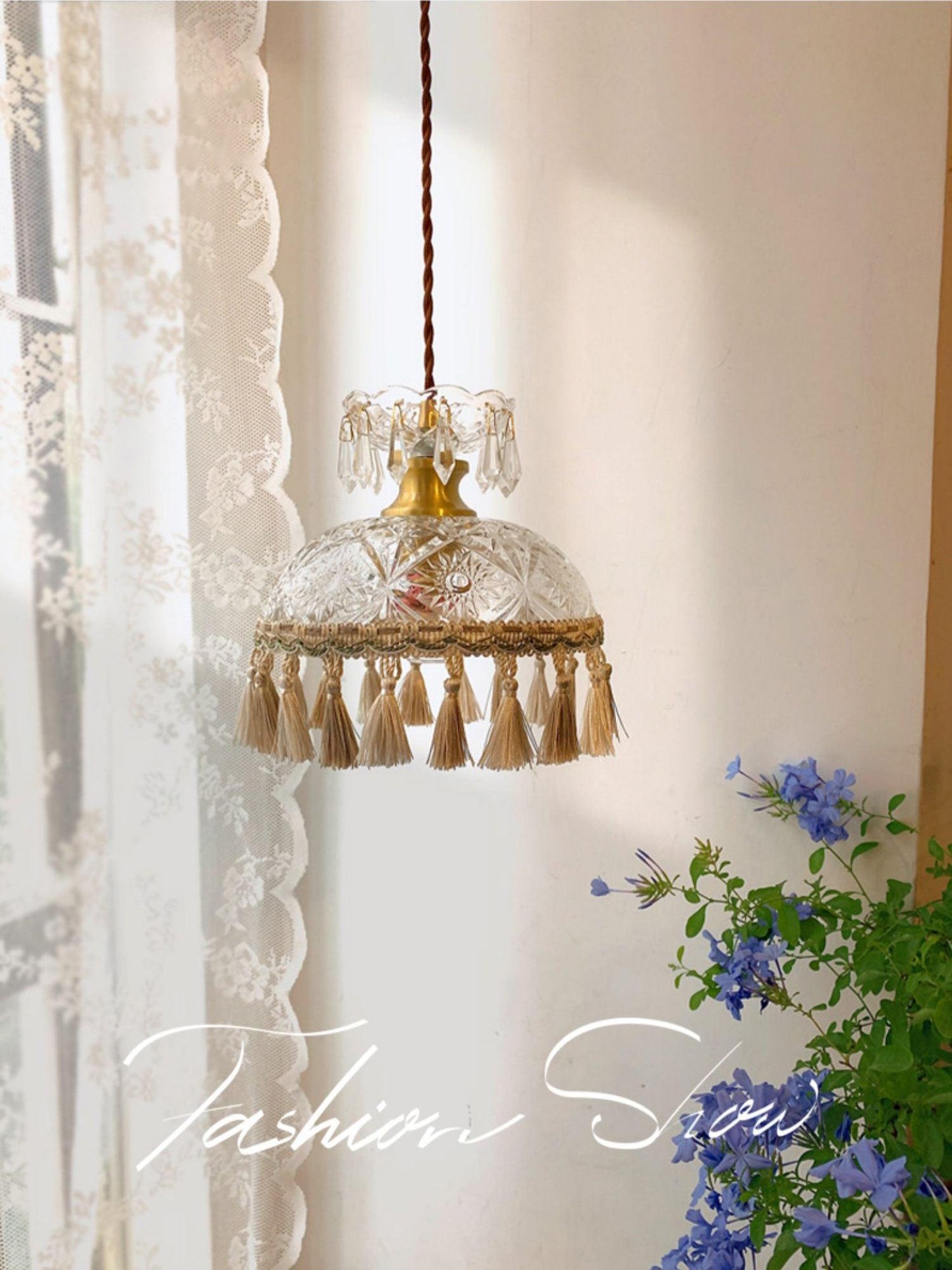 Bowl Tassel Ceiling light fitting Pendant Light