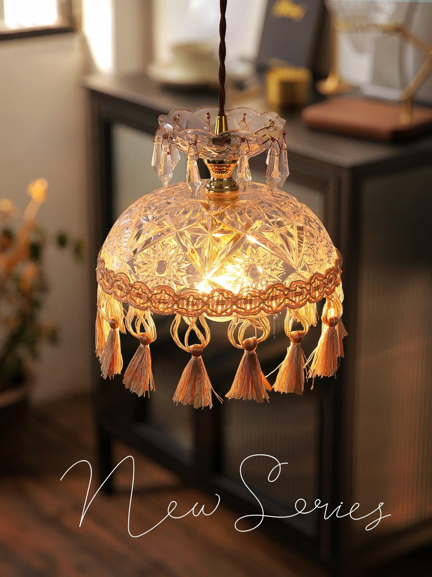 Bowl Tassel Ceiling light fitting Pendant Light