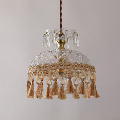 Bowl Tassel Ceiling light fitting Pendant Light