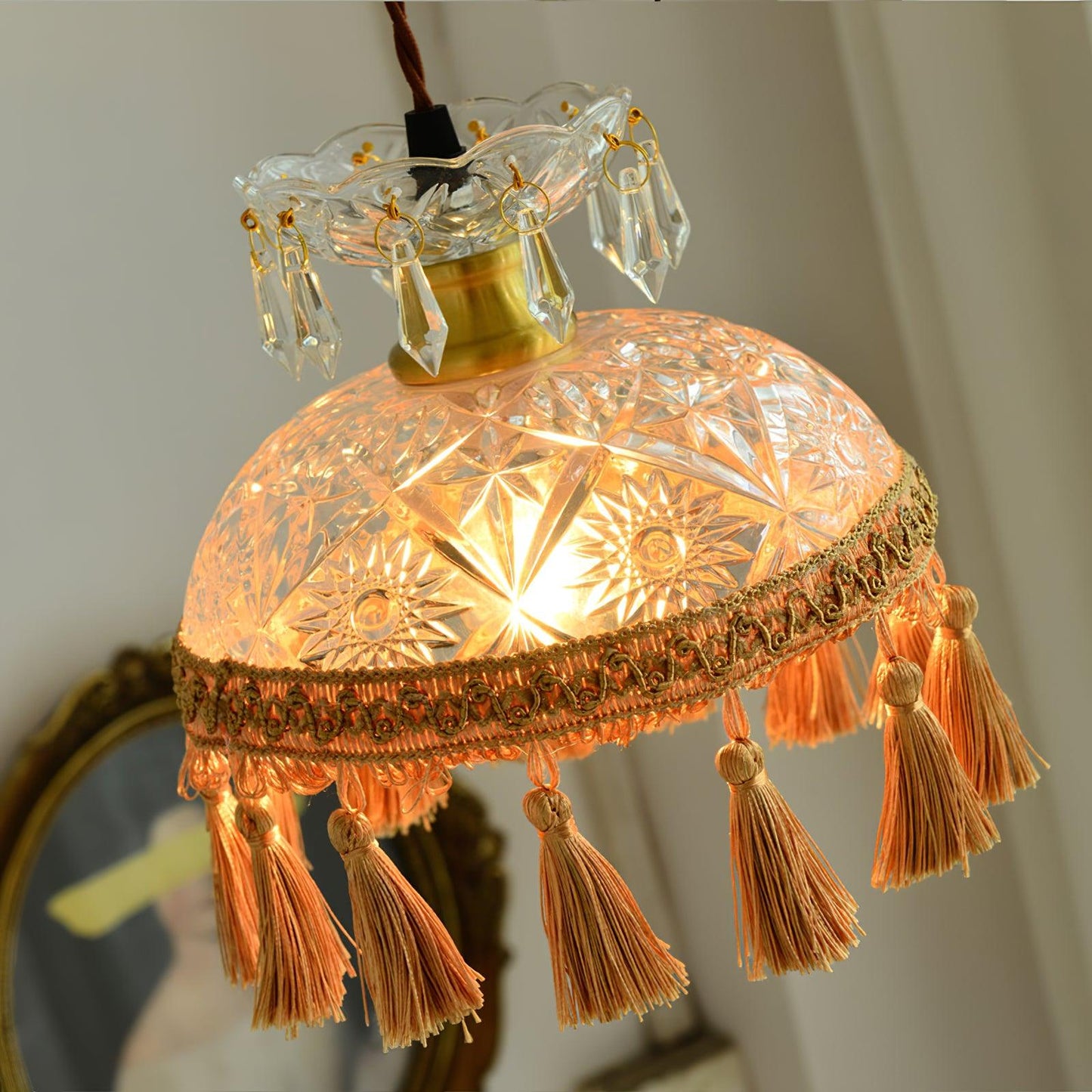 Bowl Tassel Ceiling light fitting Pendant Light