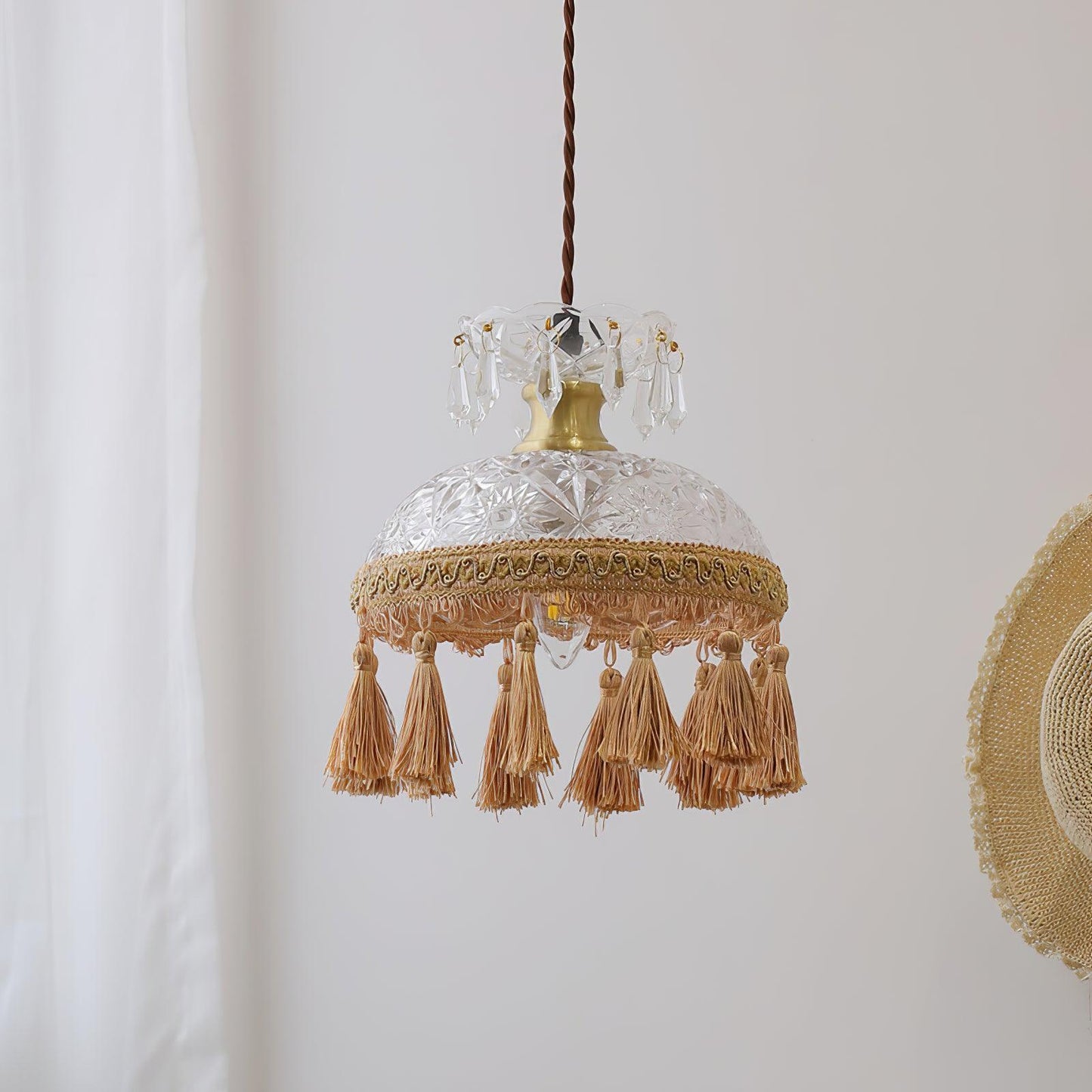 Bowl Tassel Ceiling light fitting Pendant Light