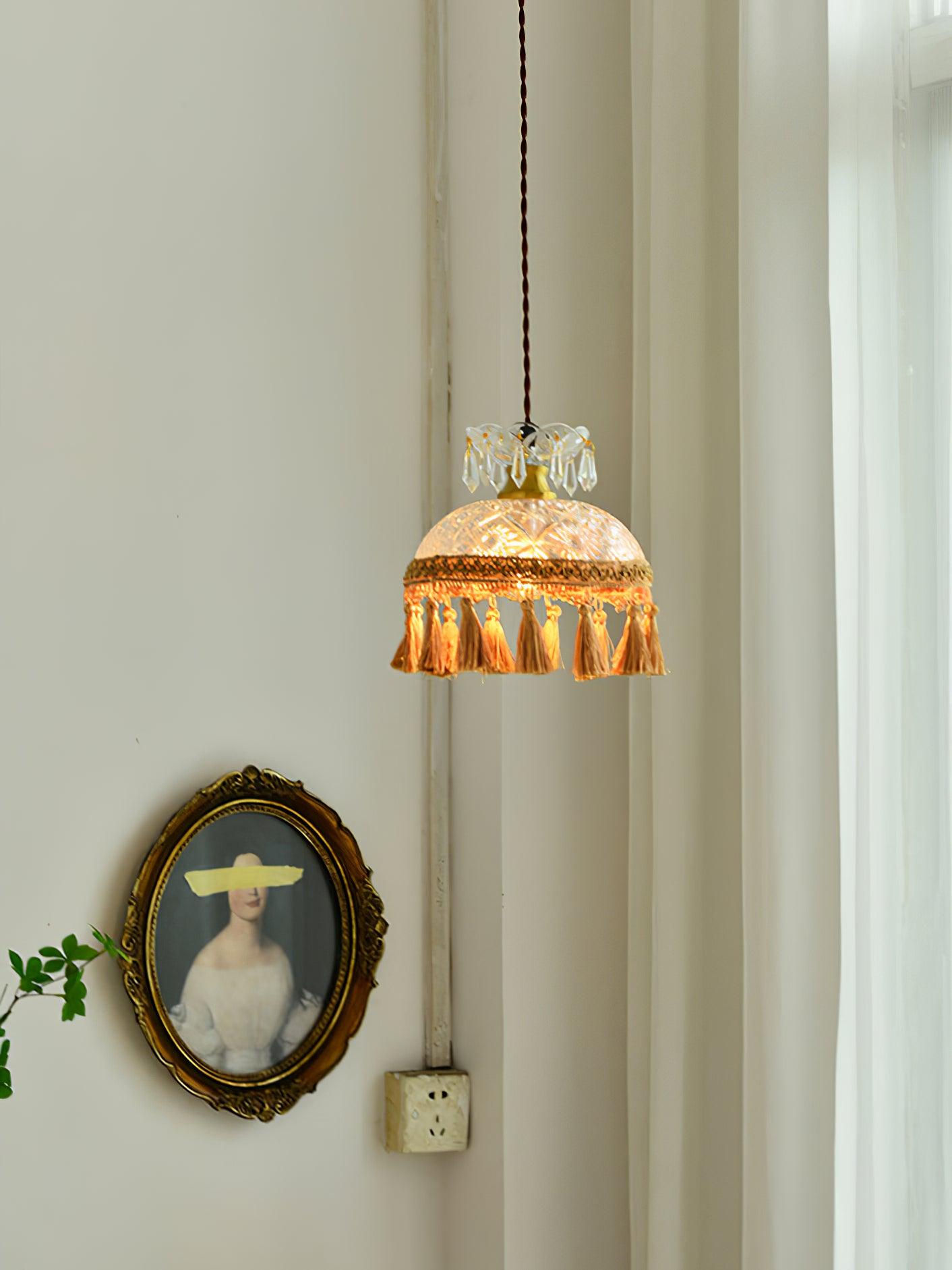 Bowl Tassel Ceiling light fitting Pendant Light