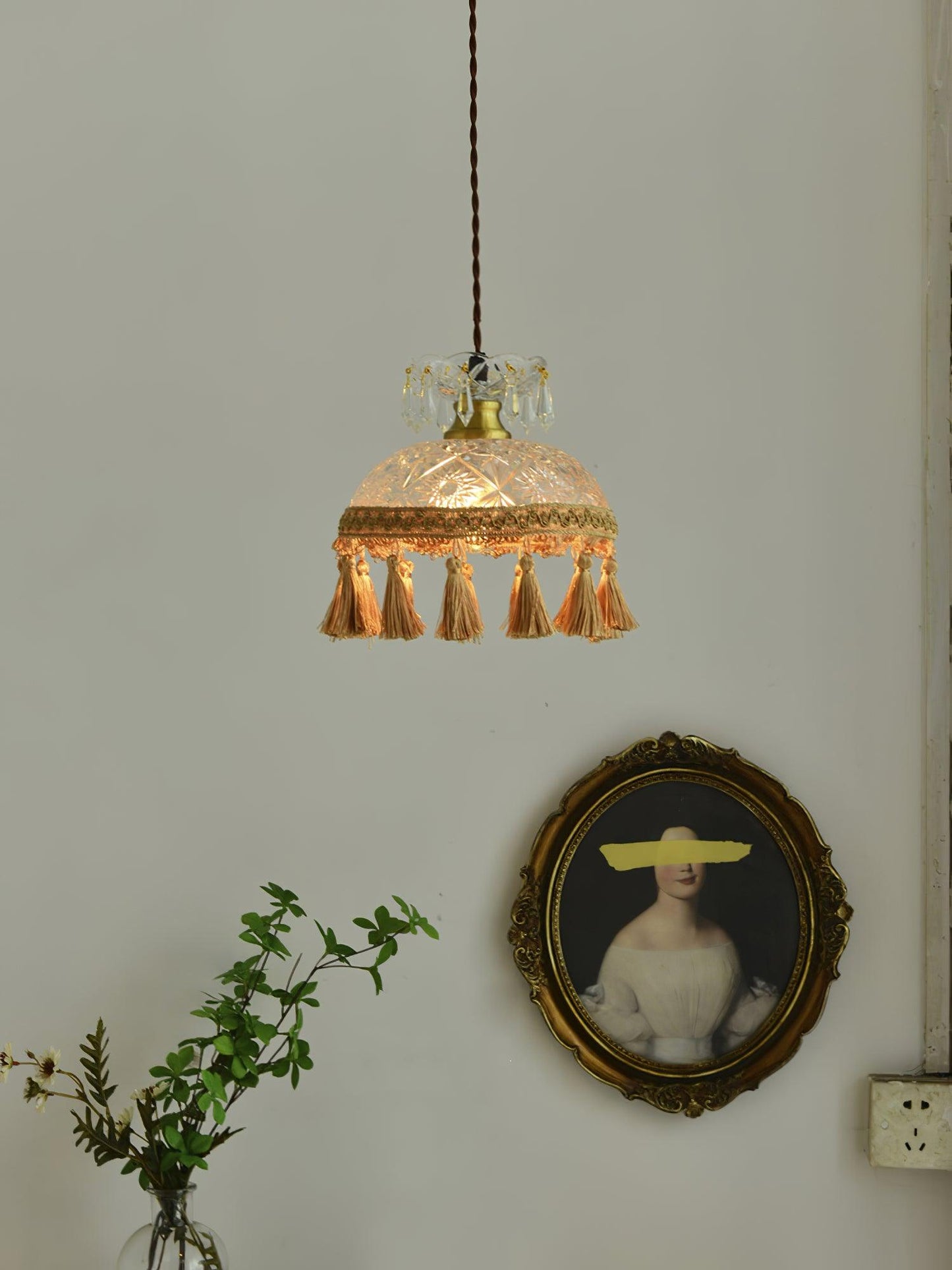 Bowl Tassel Ceiling light fitting Pendant Light