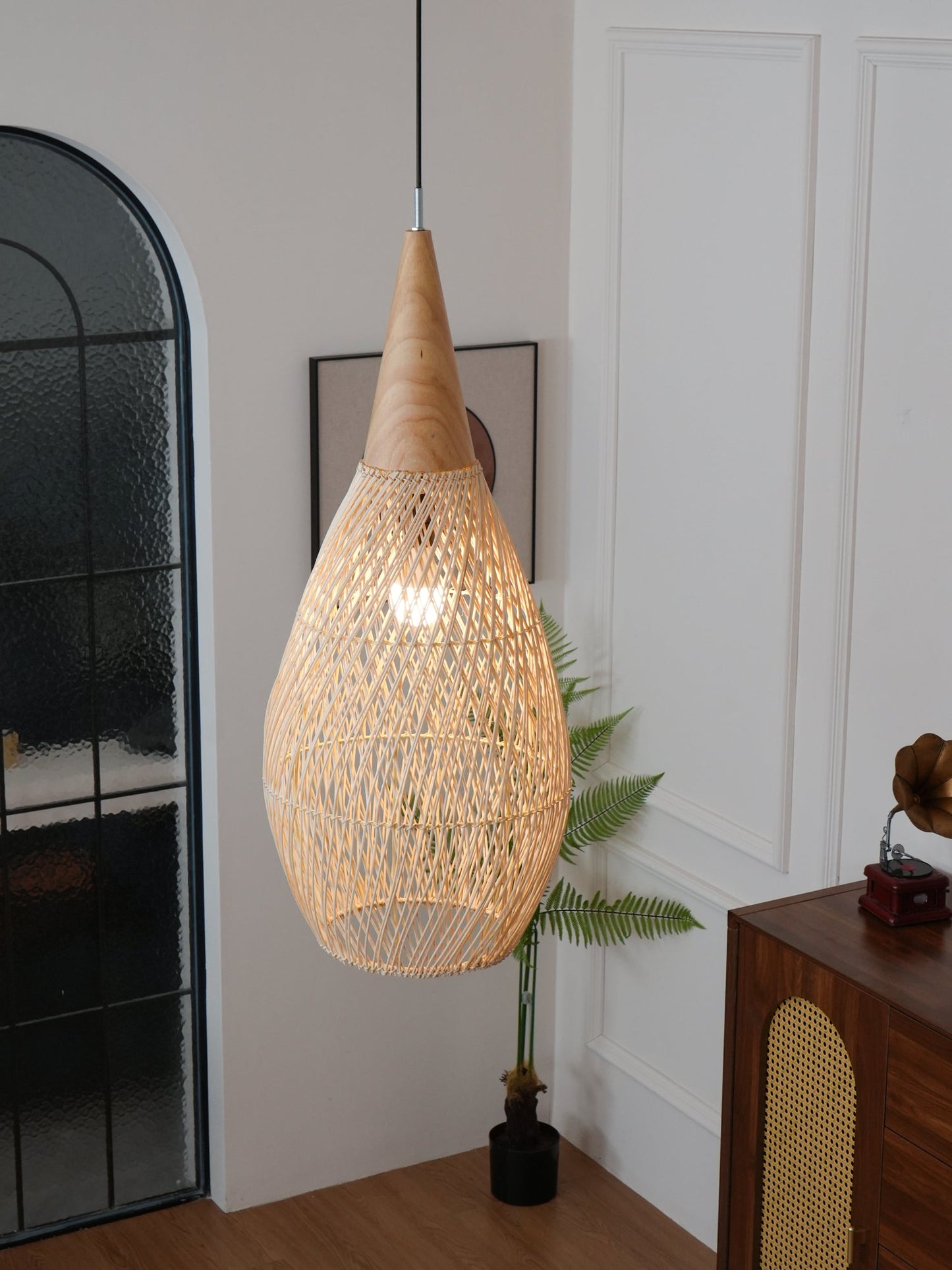 Braided Rattan Drop light Pendant Lamp