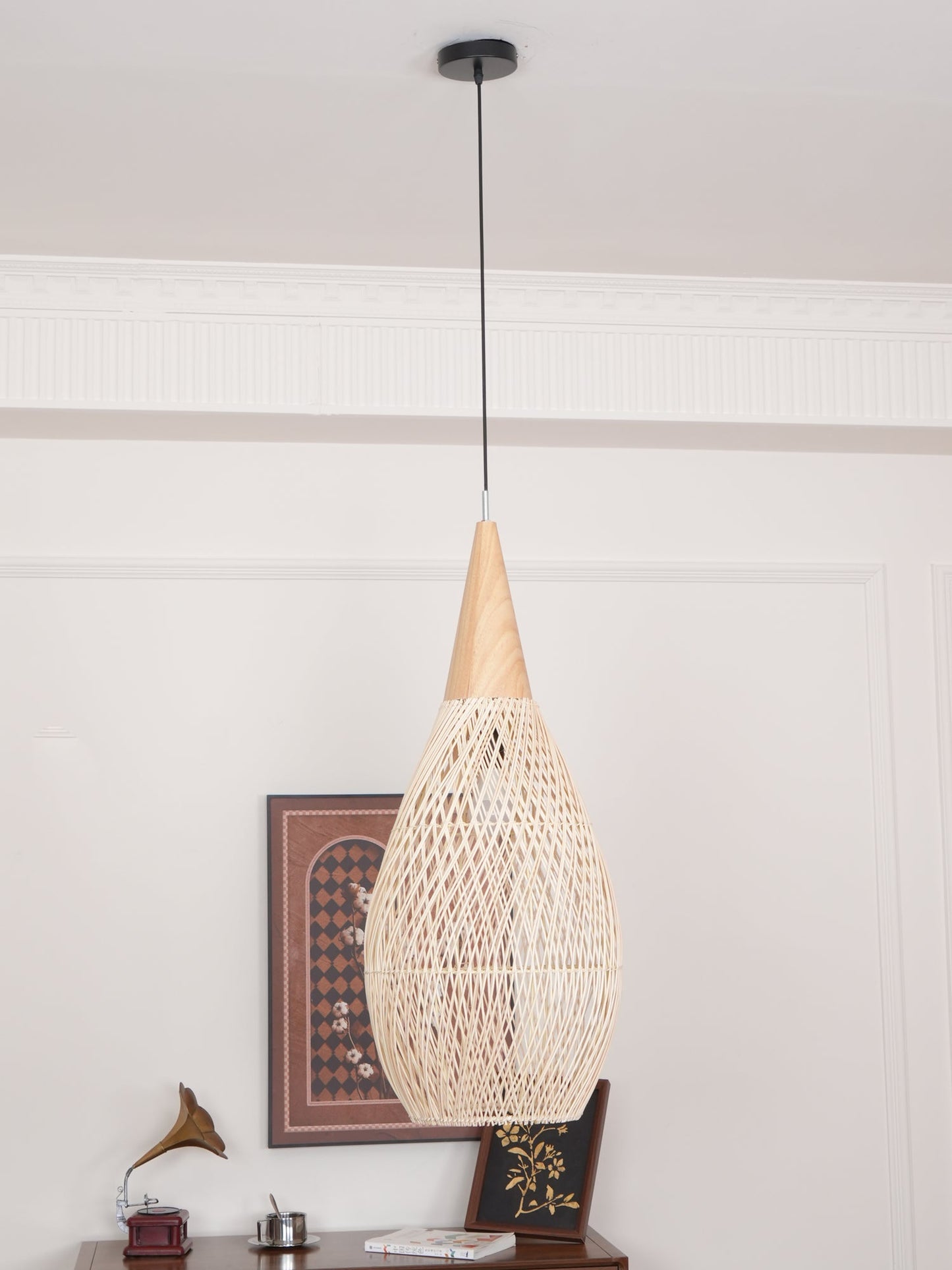 Braided Rattan Drop light Pendant Lamp