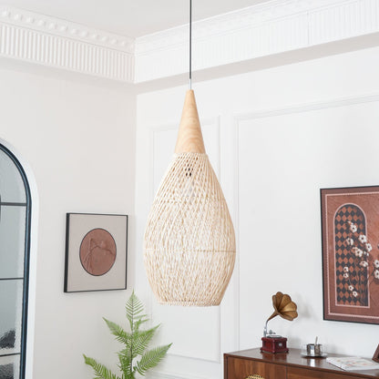 Braided Rattan Drop light Pendant Lamp