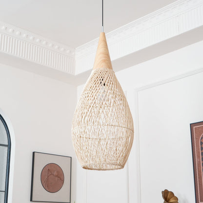 Braided Rattan Drop light Pendant Lamp