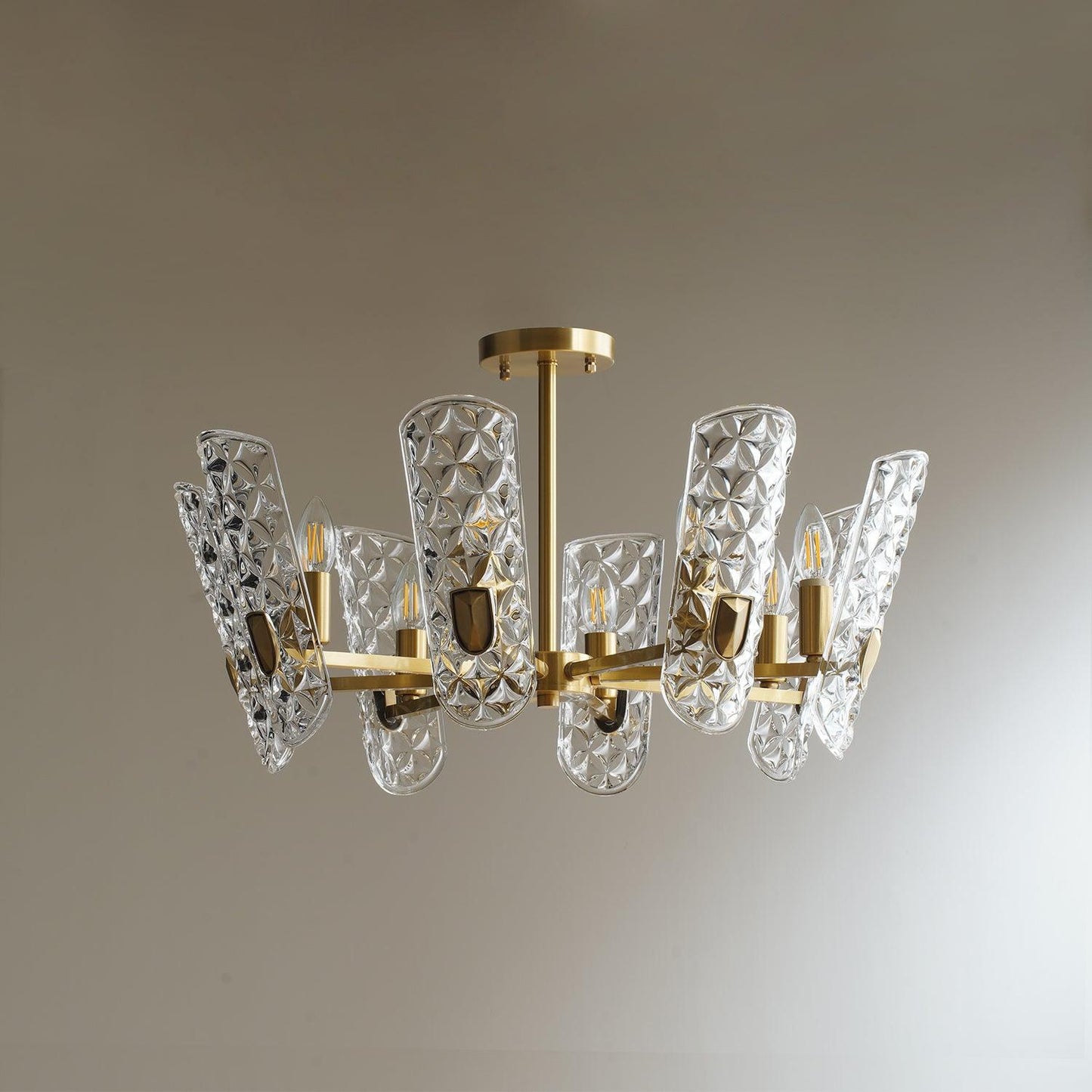 Brass Central Ceiling fixture Chandelier