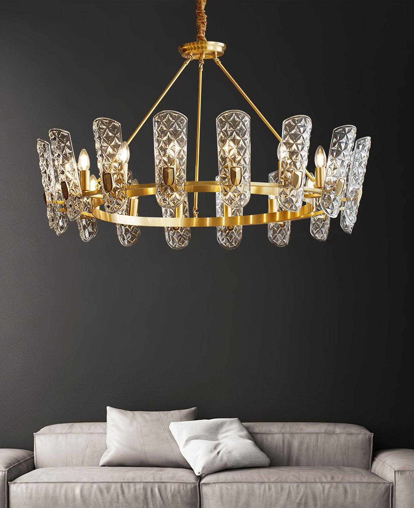 Brass Central Ceiling fixture Chandelier