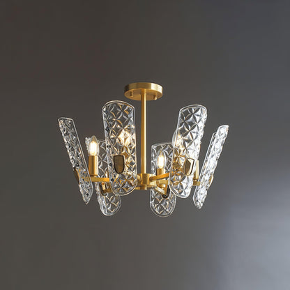 Brass Central Ceiling fixture Chandelier