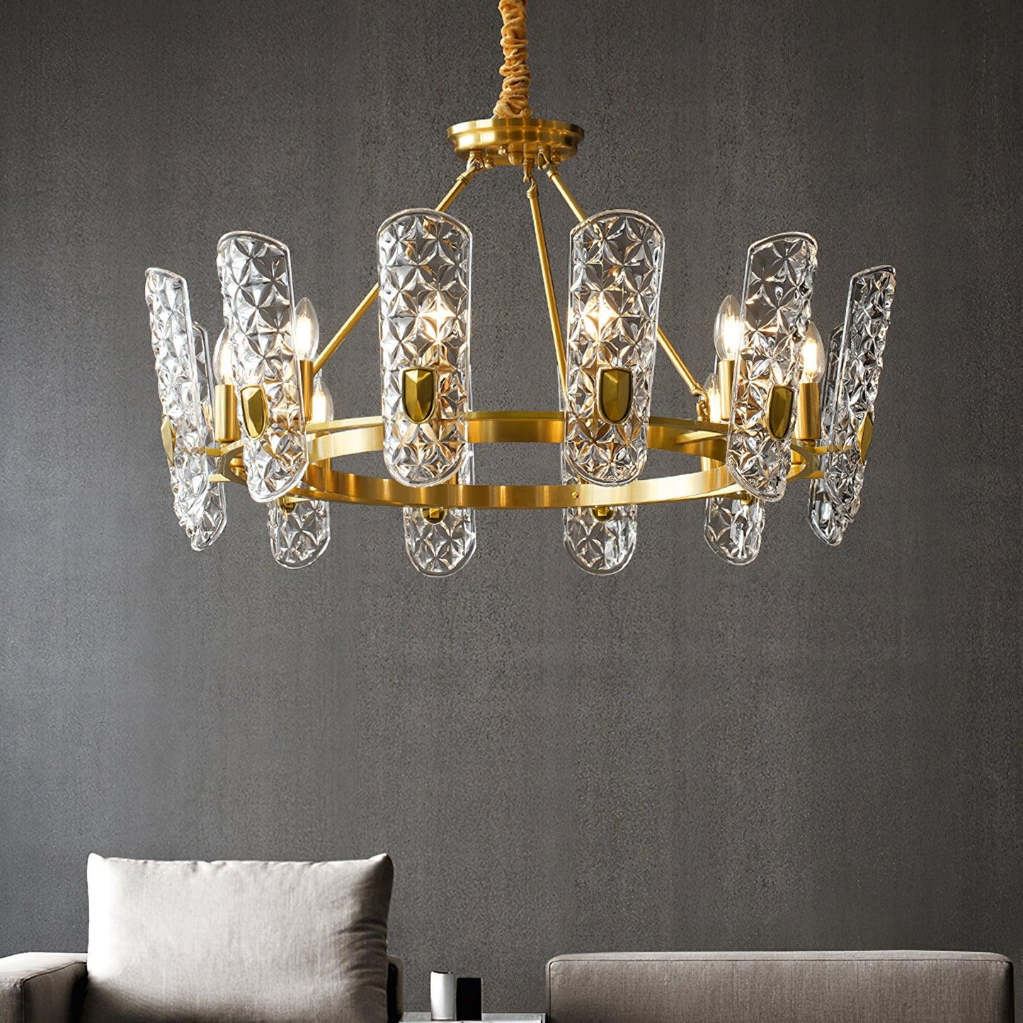 Brass Central Ceiling fixture Chandelier