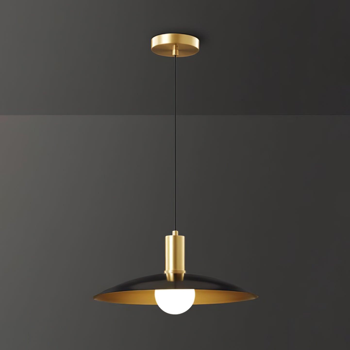 Brass Flared Houselight Pendant Lamp