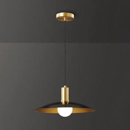 Brass Flared Houselight Pendant Lamp