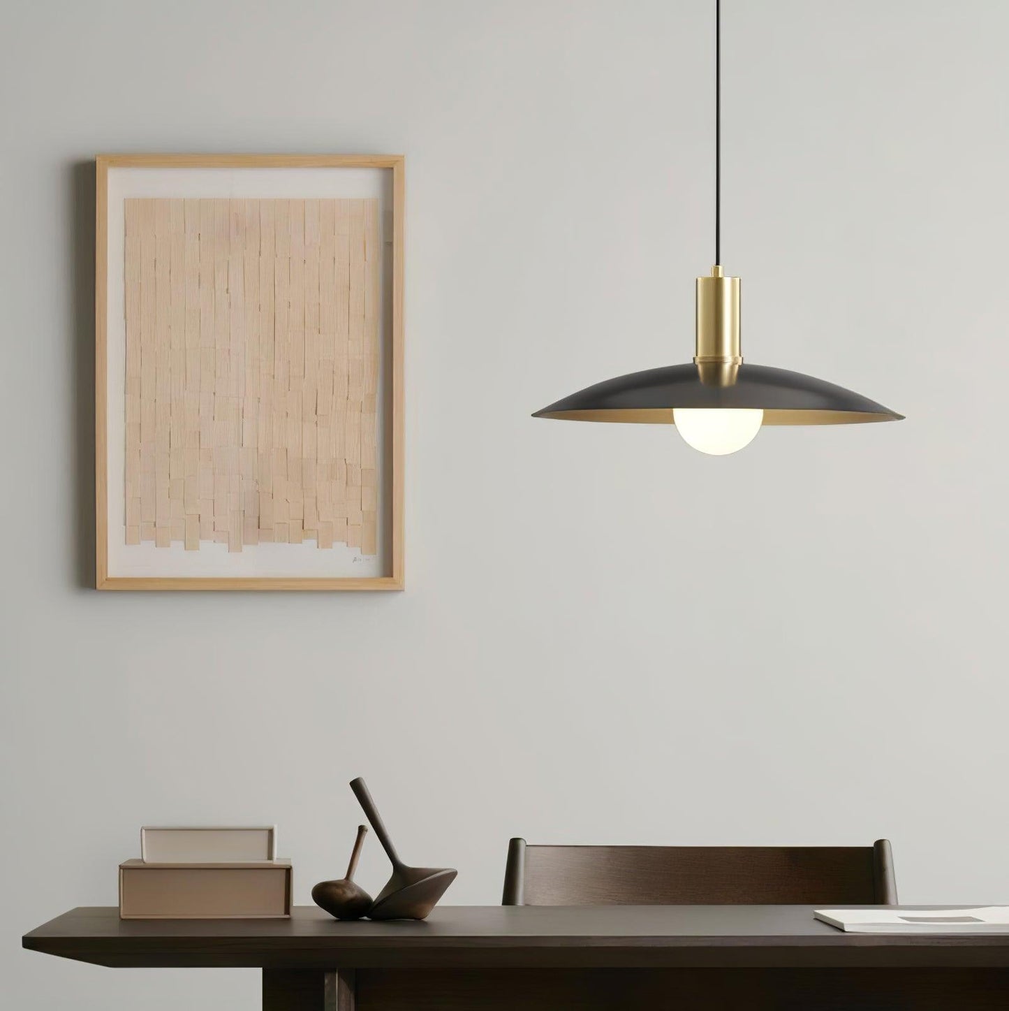 Brass Flared Houselight Pendant Lamp