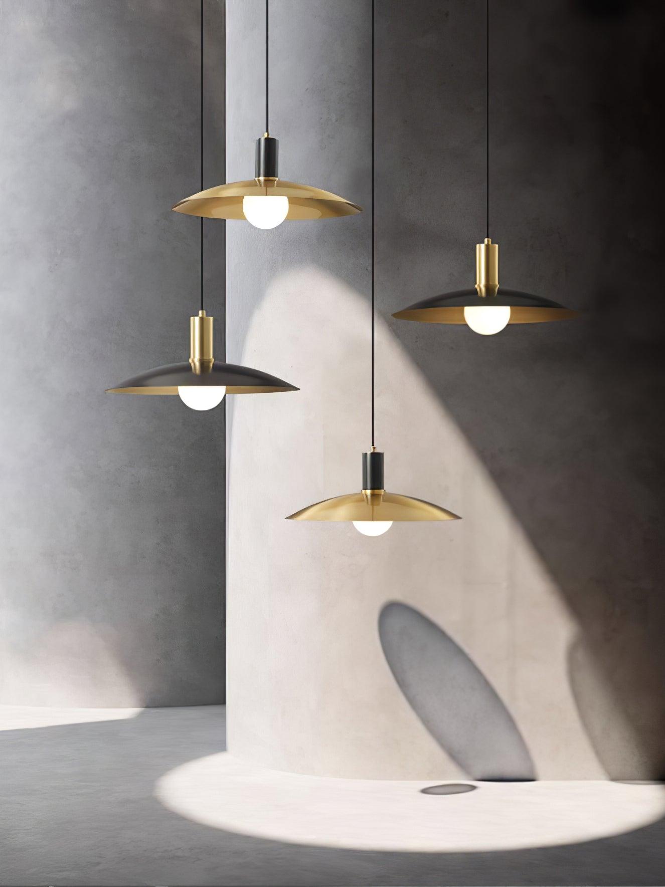 Brass Flared Houselight Pendant Lamp