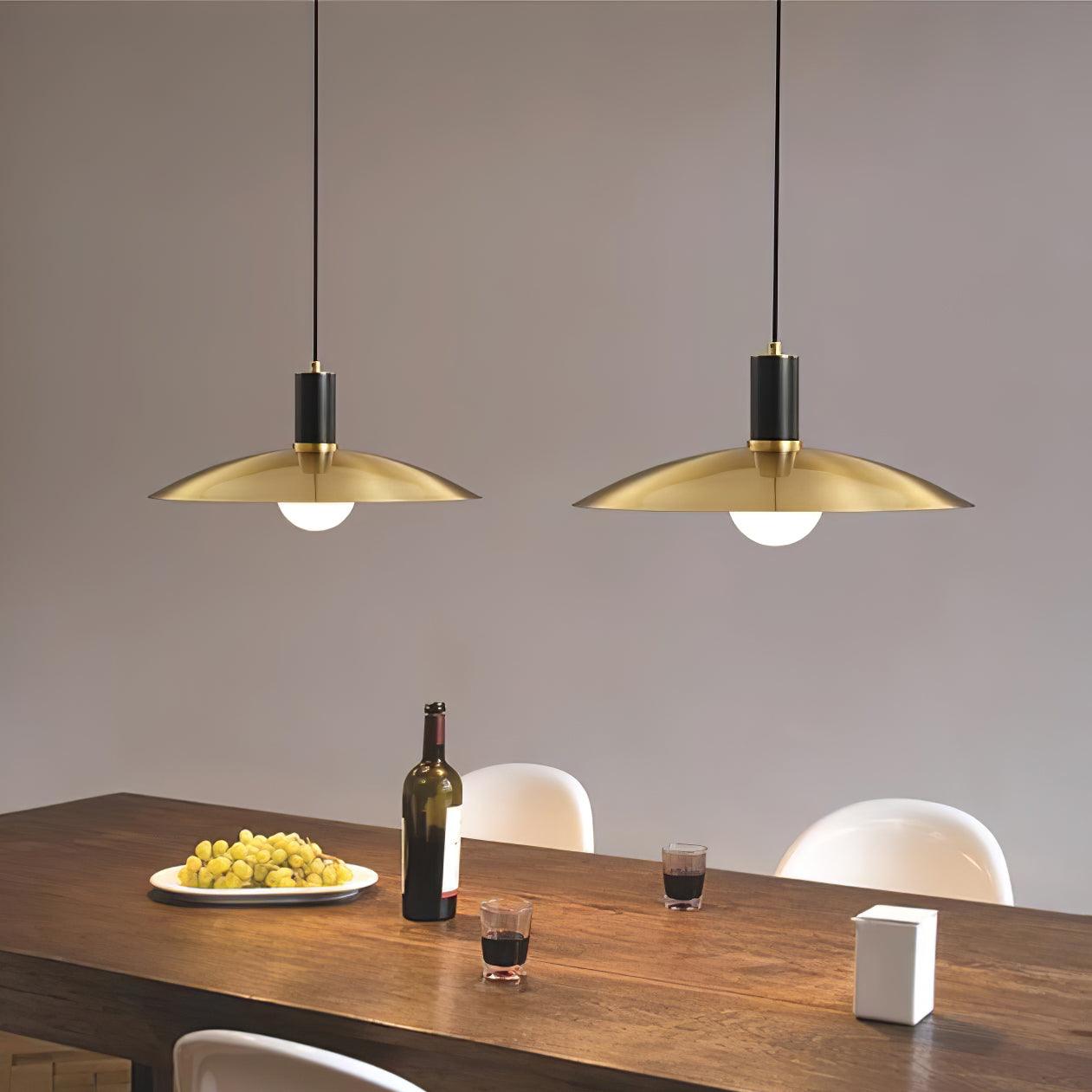 Brass Flared Houselight Pendant Lamp