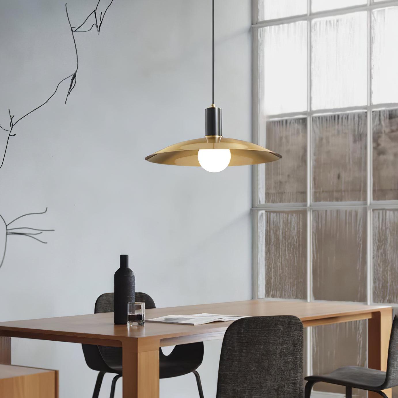 Brass Flared Houselight Pendant Lamp