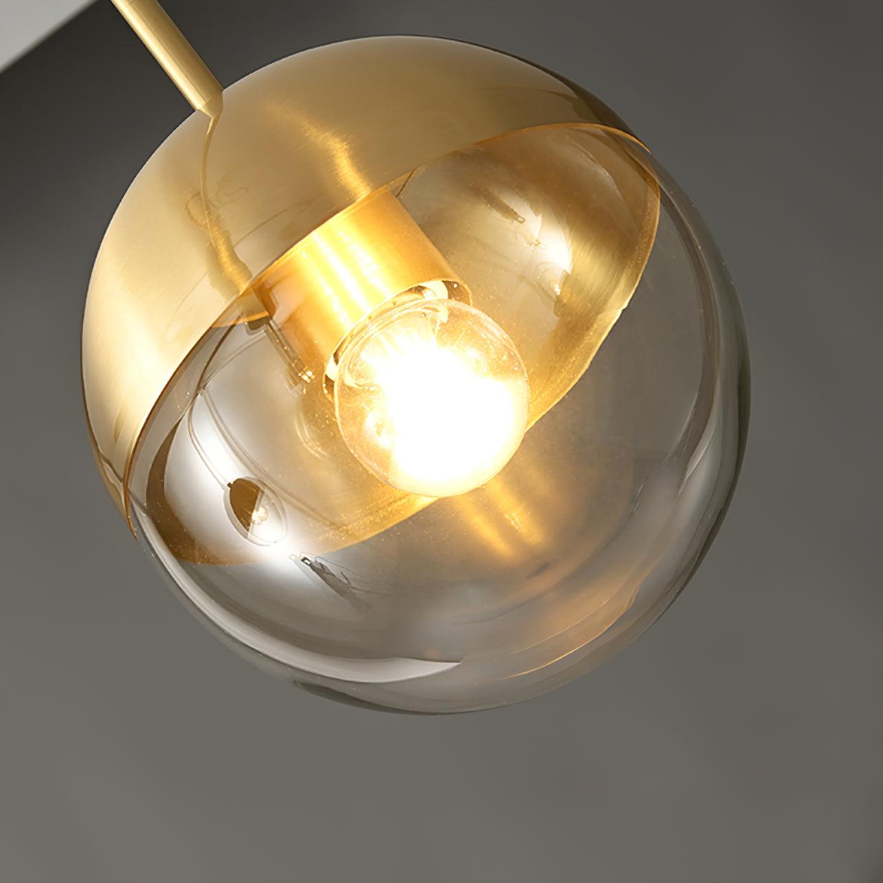 Brass Globular Bedside lamp Table Lamp