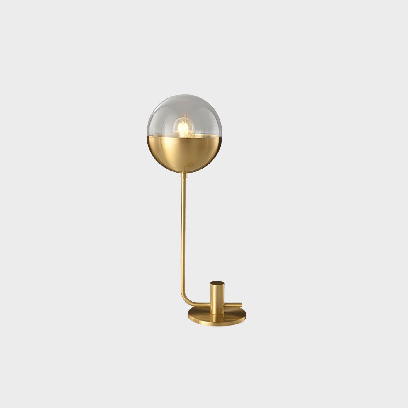 Brass Globular Bedside lamp Table Lamp