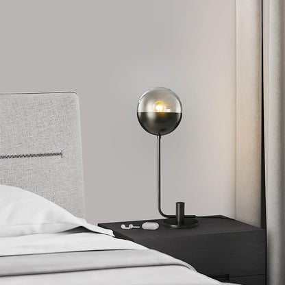 Brass Globular Bedside lamp Table Lamp