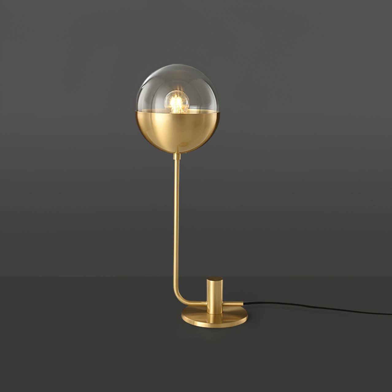 Brass Globular Bedside lamp Table Lamp