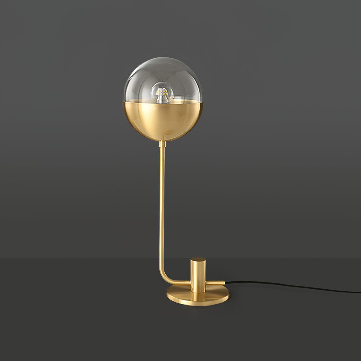 Brass Globular Bedside lamp Table Lamp