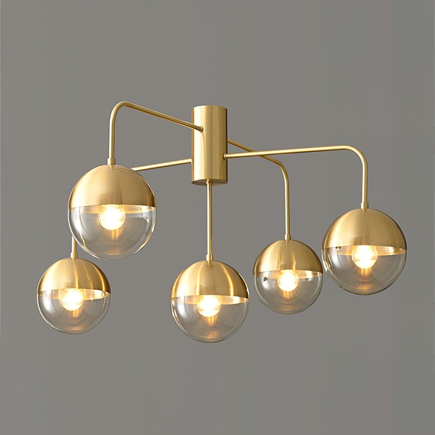 Brass Globulars Overhead fixture Ceiling Lamp