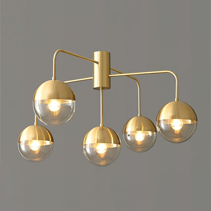 Brass Globulars Overhead fixture Ceiling Lamp