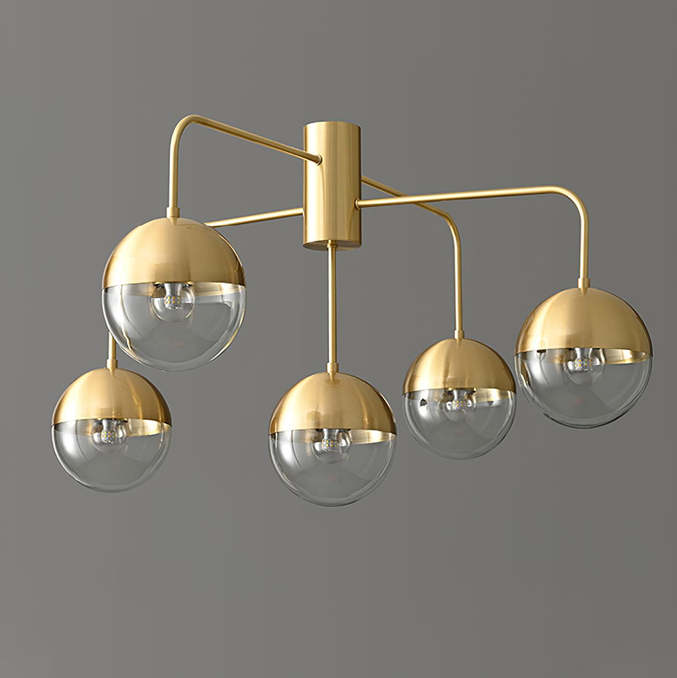 Brass Globulars Overhead fixture Ceiling Lamp