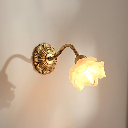 Brass Rose Wall light Wall Light