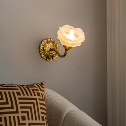 Brass Rose Wall light Wall Light