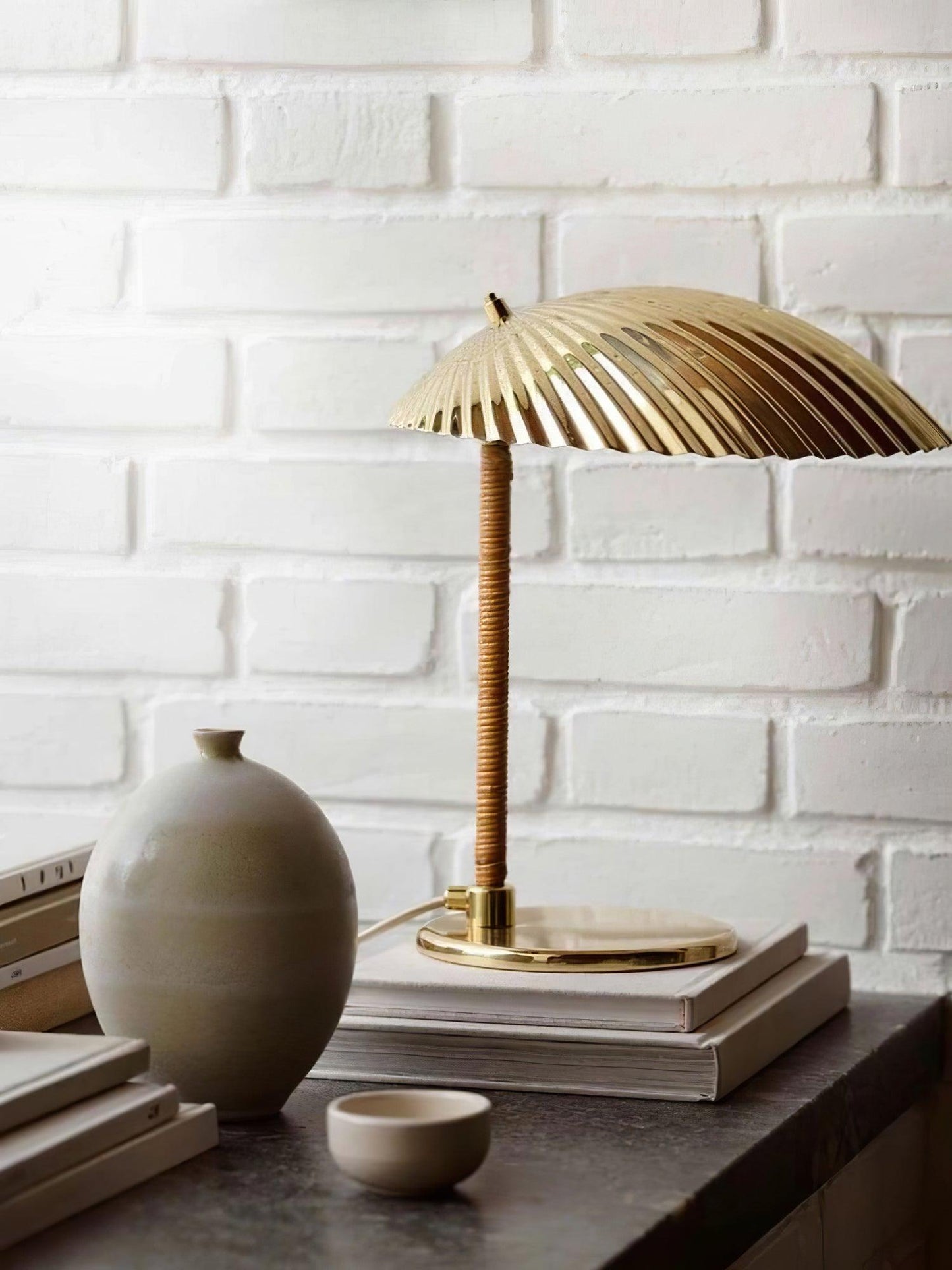 Brass Shell Nightstand lamp Table Lamp