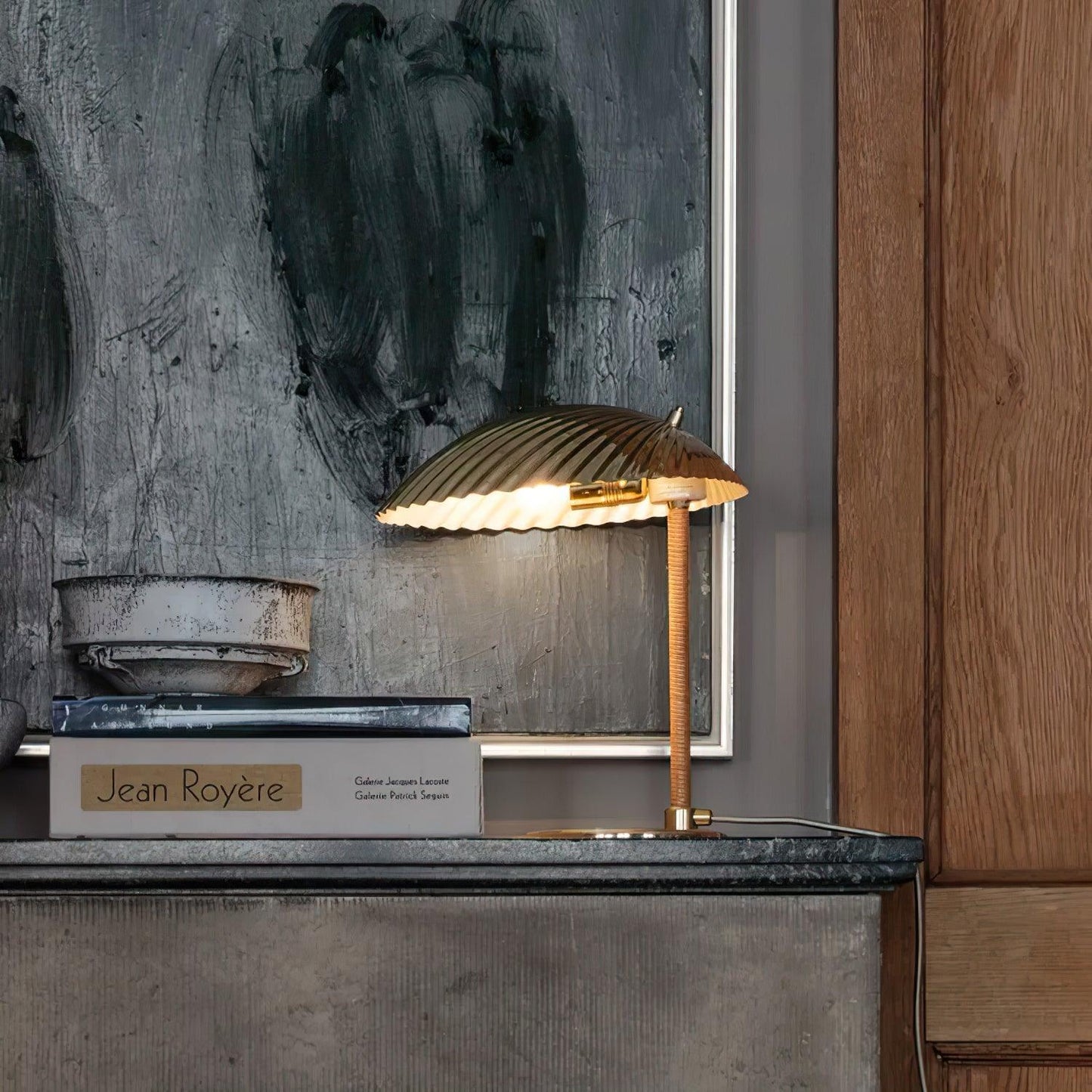 Brass Shell Nightstand lamp Table Lamp