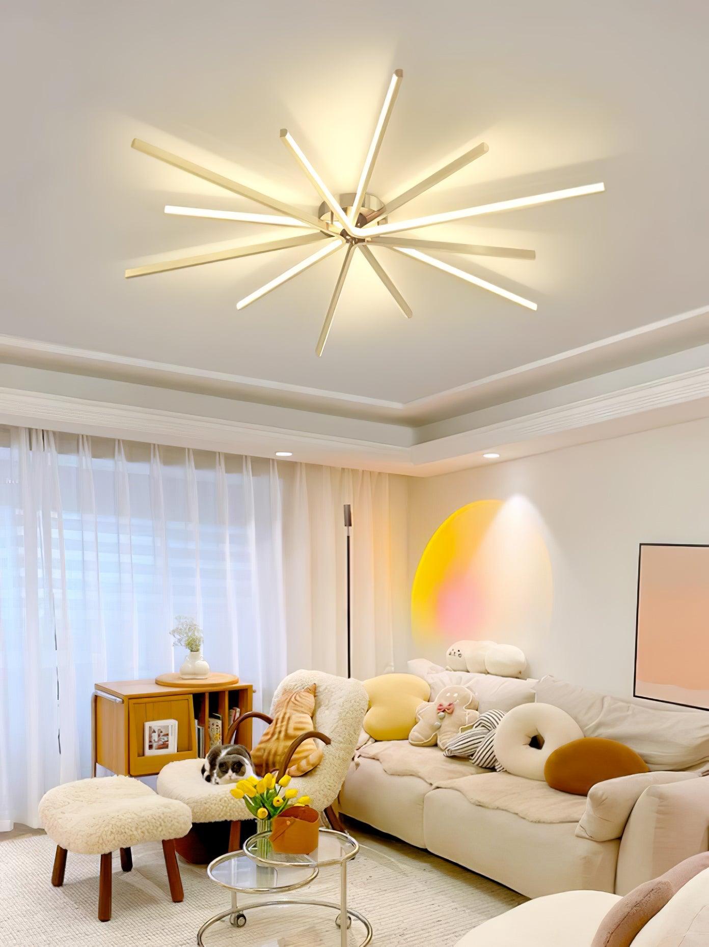 Brass Starbursts Ceiling fixture Ceiling Lamp