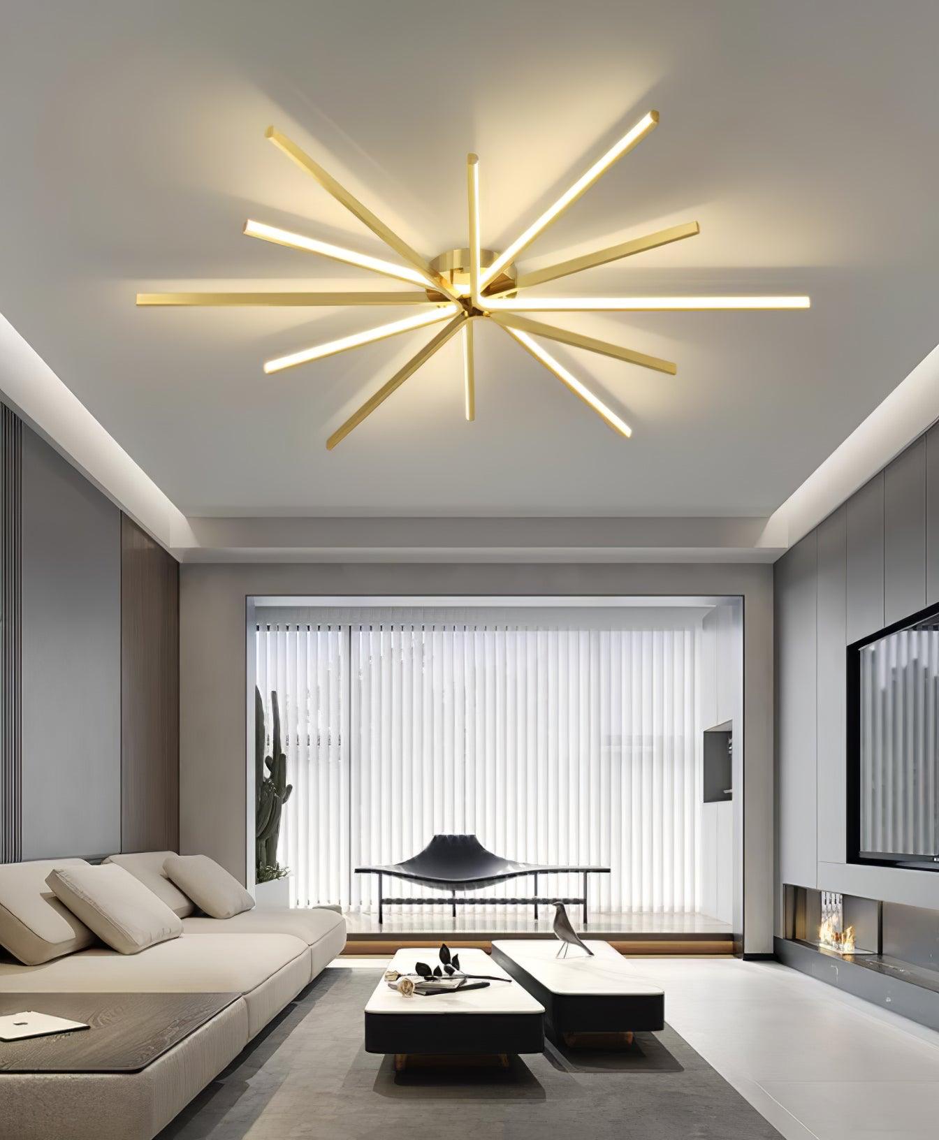 Brass Starbursts Ceiling fixture Ceiling Lamp