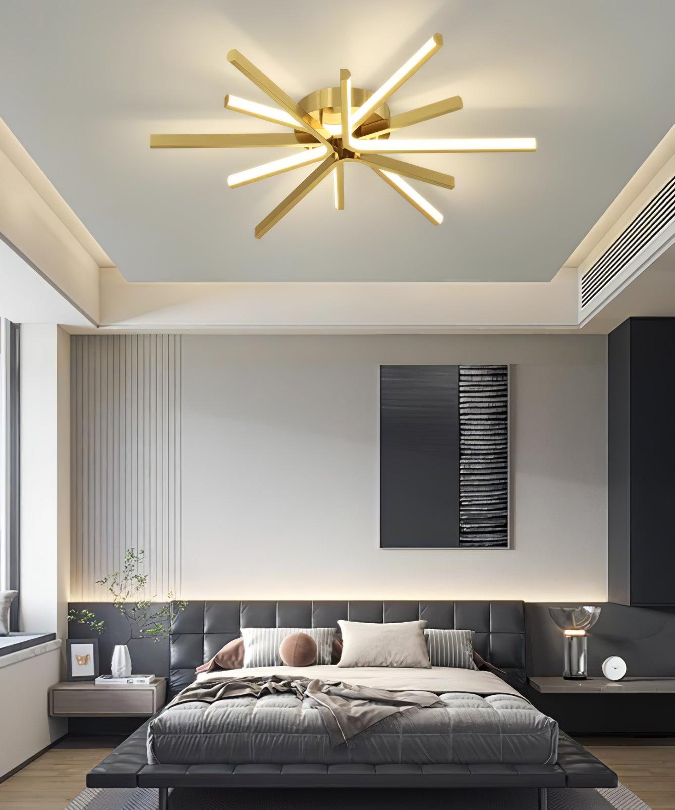 Brass Starbursts Ceiling fixture Ceiling Lamp