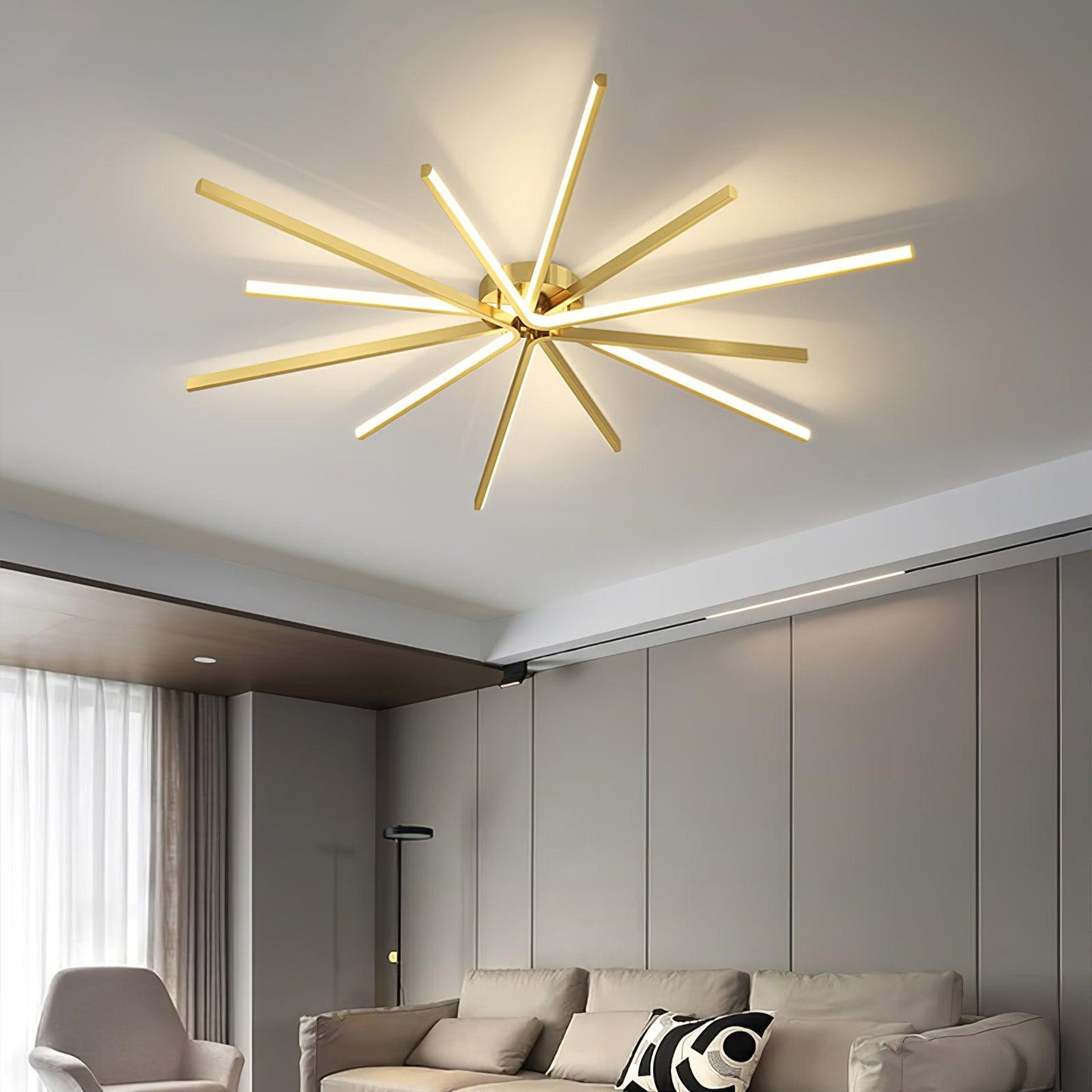 Brass Starbursts Ceiling fixture Ceiling Lamp