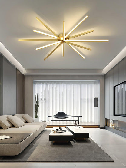 Brass Starbursts Ceiling fixture Ceiling Lamp