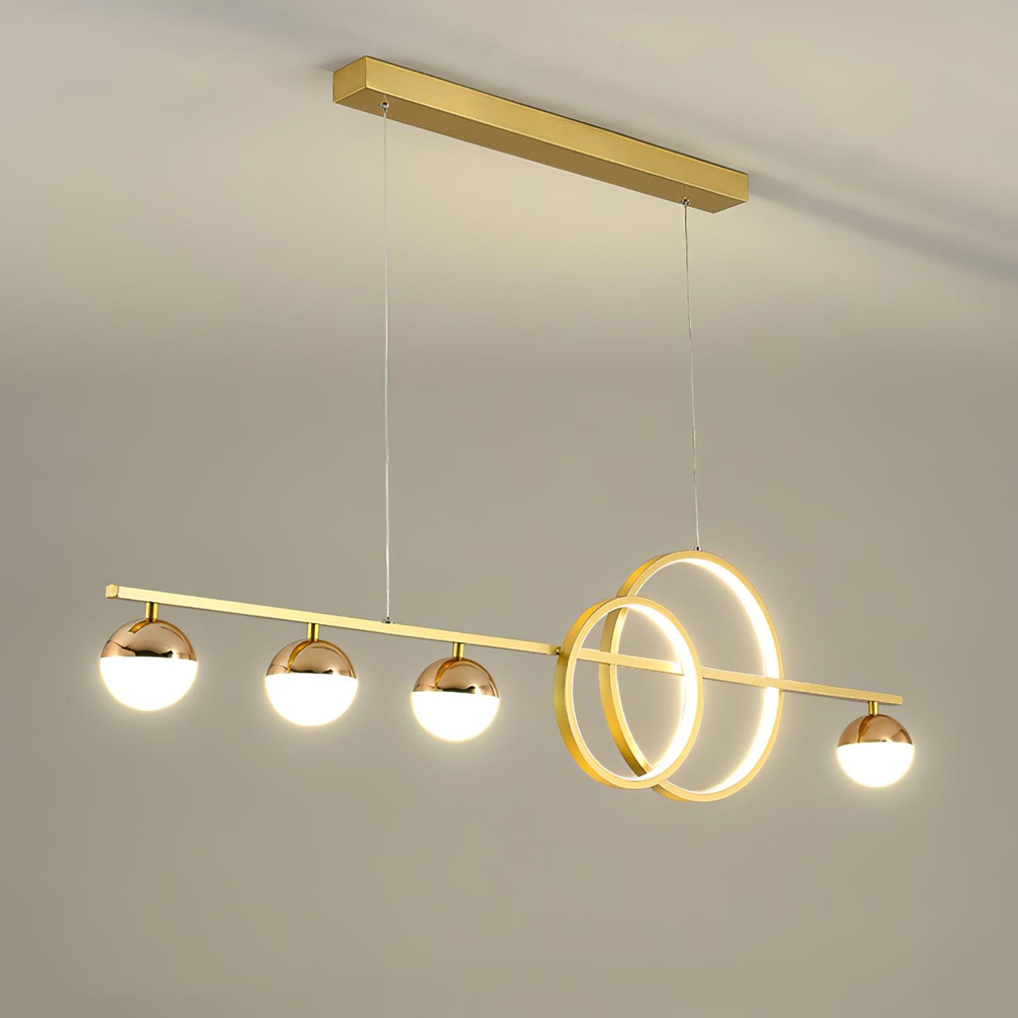 Brooklyn Double Circle Crown Chandelier