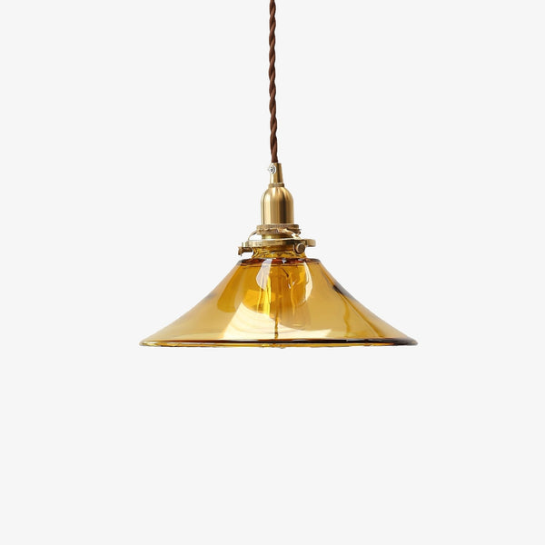 Amber Glass Ceiling light fitting Pendant Light