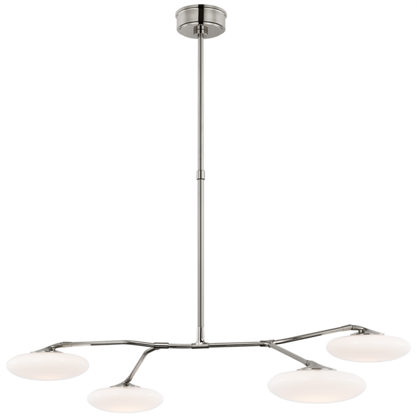 LED Large Chandelier - Polished Nickel