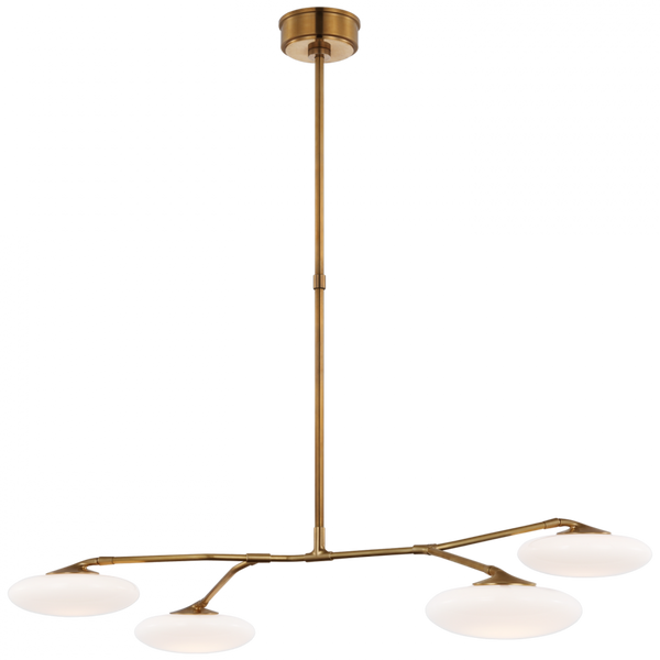 LED Large Chandelier - Soft Brass