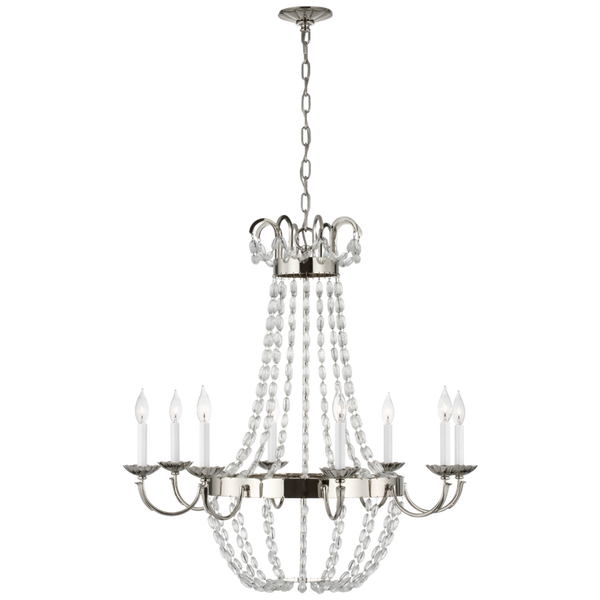 Large Chandelier - Polished Nickel