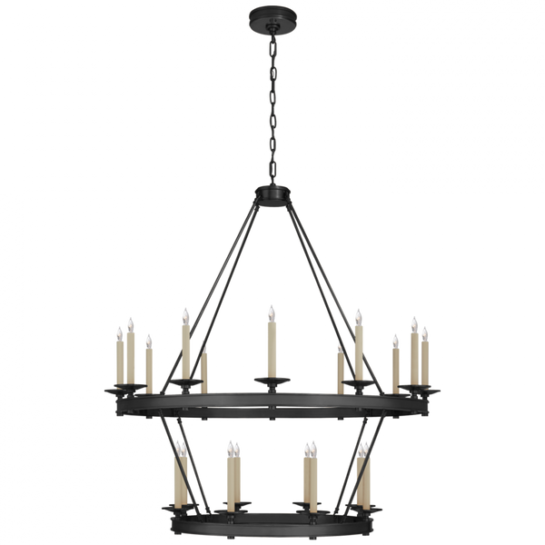 Chandelier, 20-Light, Bronze, 43.25"W (CHC 1607BZ CTWKN)