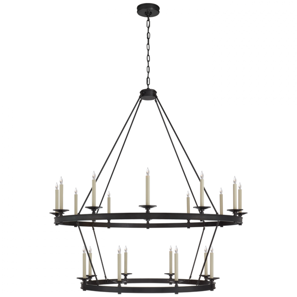 Chandelier, 20-Light, Bronze, 53.25"W (CHC 1608BZ CTWKQ)