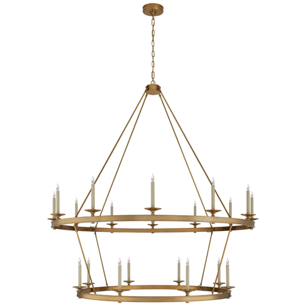 Chandelier, 20-Light, Antique Burnished Brass, 63.5"W (CHC 1609AB CTWKR)