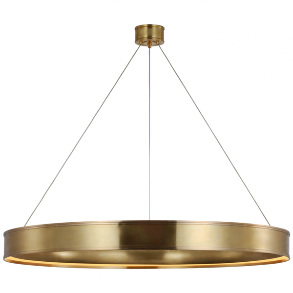 Ring Chandelier, 1-Light, LED, Antique-Burnished Brass, 50"W (CHC 1617AB D03RW)