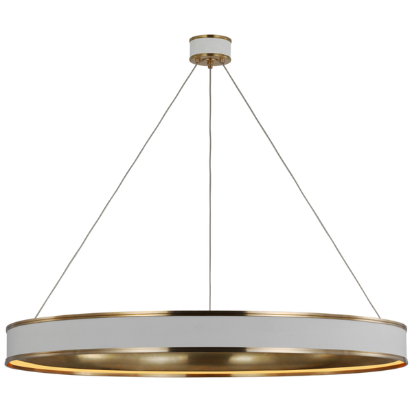 Ring Chandelier, 1-Light, LED, Matte White, 50"W (CHC 1617WHT D03RX)